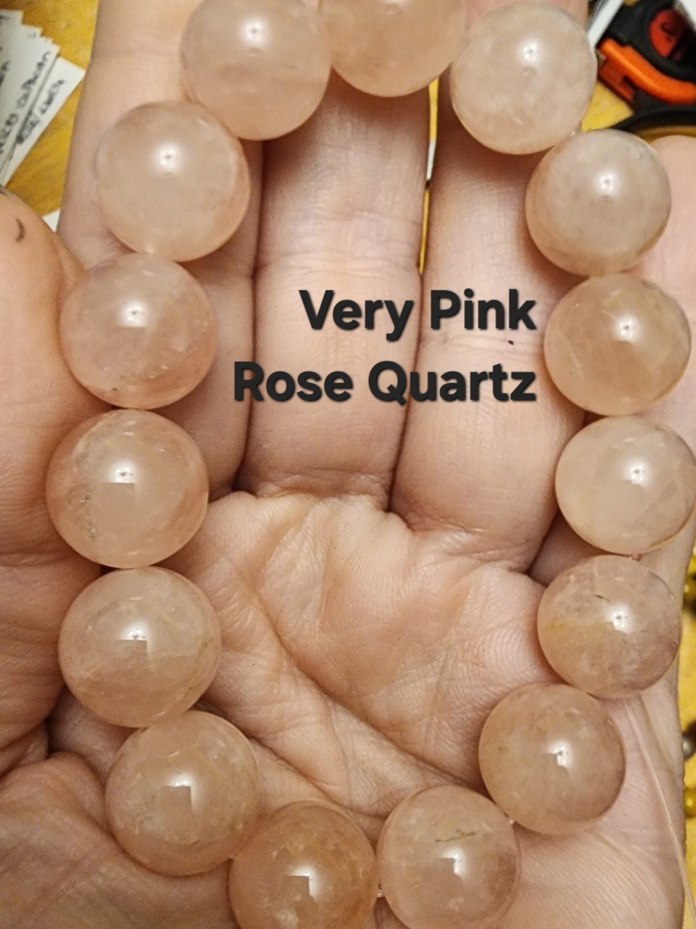 Very Pink Rose Quartz Bead Bracelet - Women Jewelry